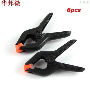 6 PCSHard Plastic Micro Spring Clamps Set  Tools Clips Gr