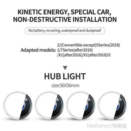 4X Hub Led Lights Cap Car Floating Illumination Car Wheel Ce