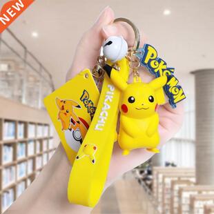 Authentic Pokemon Action Figure Pikachu Keychain Poké