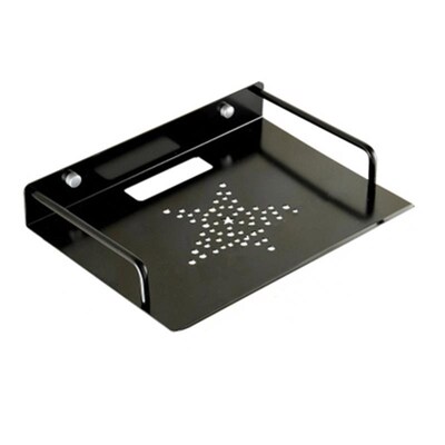 DWZ Wall Mounted Black/Sliver Storage Shelf Aluminum Single-