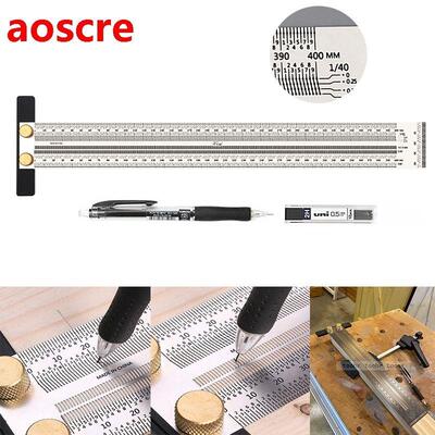 Woodworking Scribe ruler High-precision Scale Ruler Marking