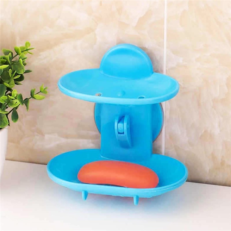 Double Layers Soap Box Kitchen Tools Bathroom Accessories So