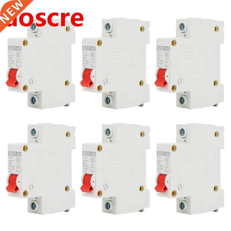 12pcs 1P MCB Circuit Breaker DZ47-63 Intelligent Miniature H