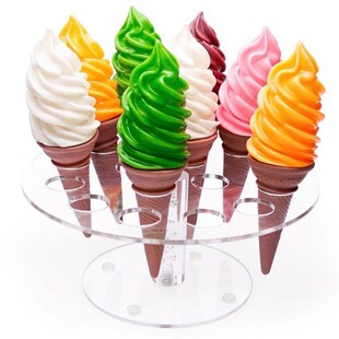16 Hole Ice Cream Holder Transparent Acrylic Cupcake Ice Cre