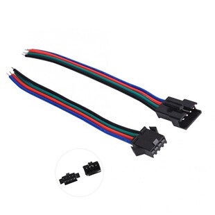 50 Pairs Connector Cable Male and Female 4 Pin Tinned Copper