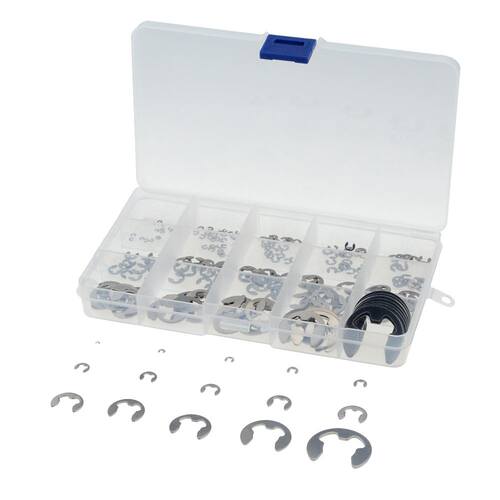 225PCS 304 Stainless Steel E Clip Washer Assortment Kit 1.5-