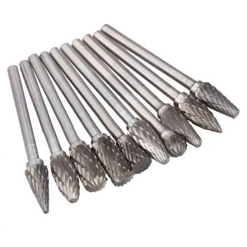10X Solid Carbide Carbide Burrs for Rotary Drill Die Grinder