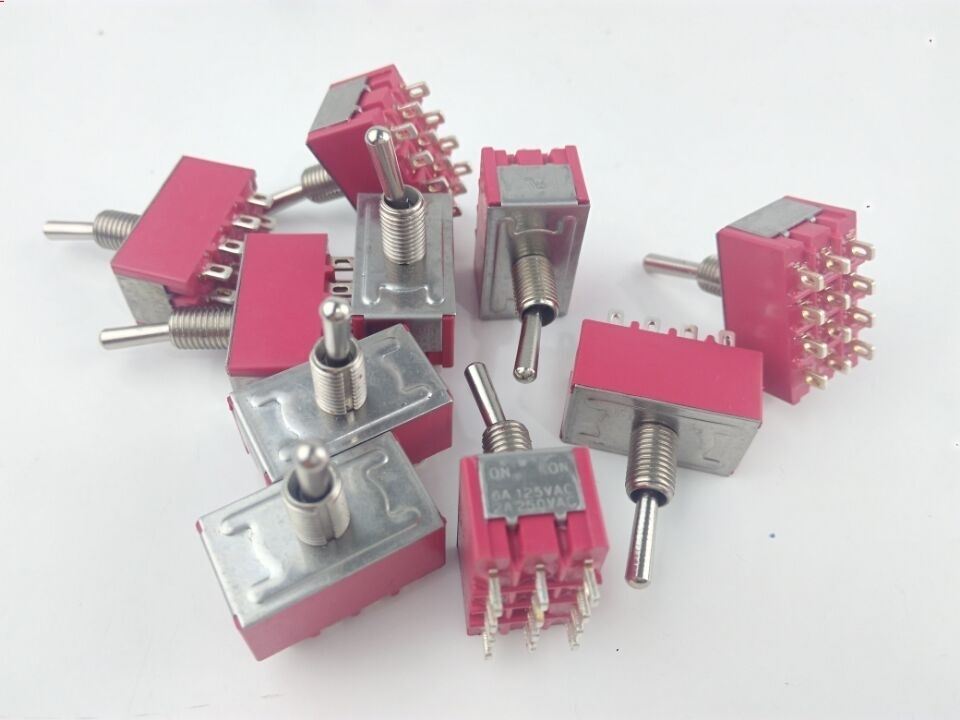 MTS-403 toggle switch four road 12 feet 2 hole 6mm toggle he