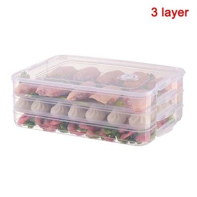 Food Preservation Tray Refrigerator Dumplings Storage Organi