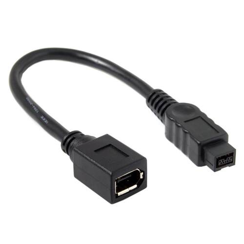 Short Cable 10cm IEEE 1394 IEEE1394 6PIN Female To 1394b 9PI