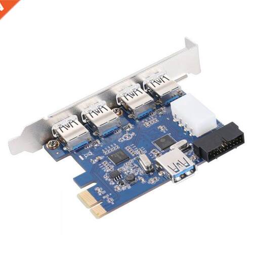 1 Set Professional 4 Port PCI-E To USB 3.0 HUB PCI Express E