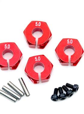 4pcs/lot 5mm Thick 12mm Aluminum Wheel Hex Nut With Pins Dri