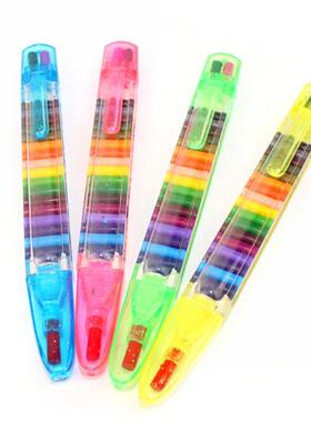 2Pcs/lot Multicolor Nontoxic Washable Safety Caryon Pen Kids