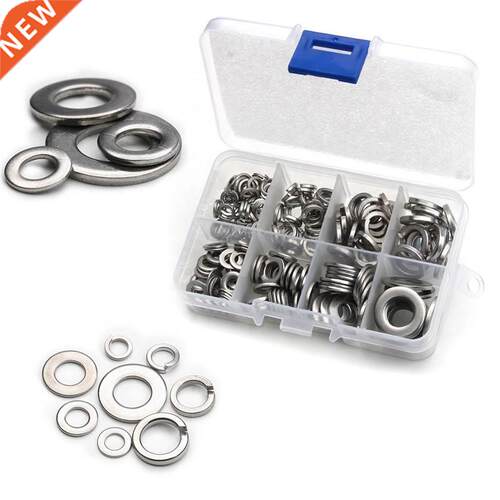 ZENHOSIT 200PCS M5/M6M/8/M10 Stainless Steel Flat Plain Wash