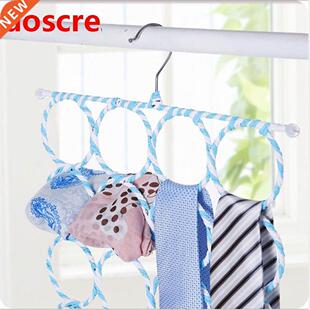 28 Ring Rope Shawl Multi Display Scarf Belt Tie Slots Holder