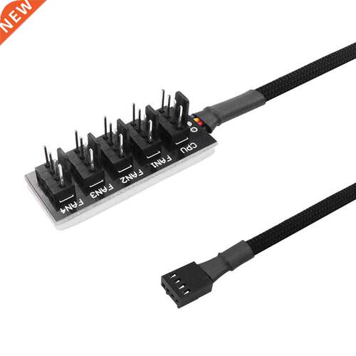 5PCS 40cm 1 to 5 4-pins Molex TX4 PWM Fan CPU Hub Computer P