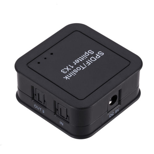 SPDIF 1in3out 1X3 Optical Fiber SplitterDigital Optical Fibe