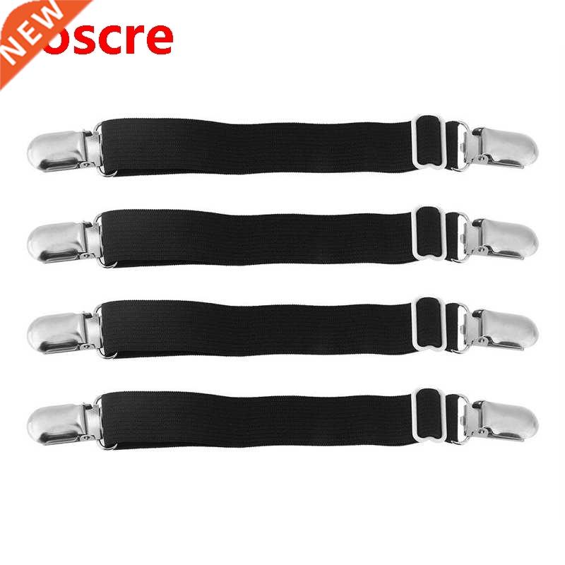 4Pcs/lot Adjustable Bed Sheet Clip Fasteners Straps Elastic