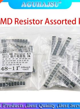 330PCS/lot 1ohm-1M ohm Electronic Resistors 5% 2512 SMD Resi