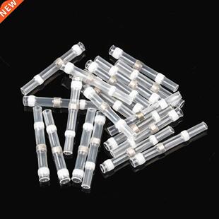 50PCS Whte Heat Shrnk Solderng Sleeve Termnals nsulated