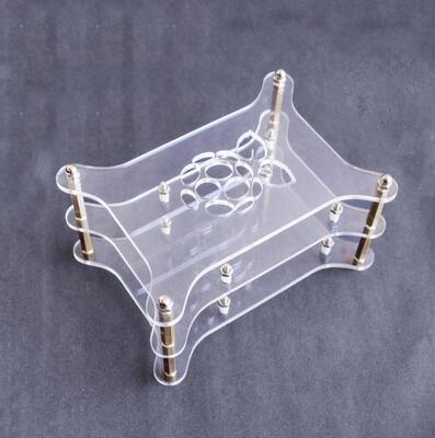 2-layer Transparent Acrylic Case Clear Shell Enclosure with