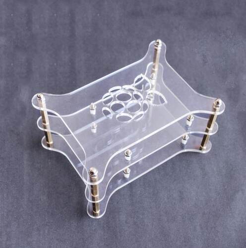 2-layer Transparent Acrylic Case Clear Shell Enclosure with