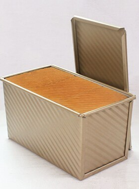 1pc Rectangular Loaf Pan Carbon Steel Non-stick Bellows Cove