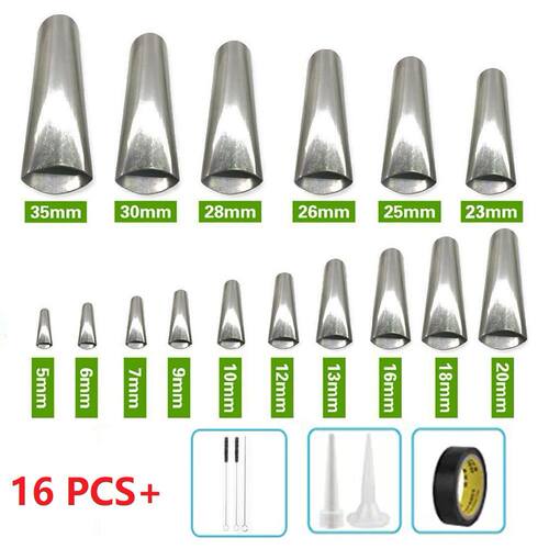 16pcs Caulk Finisher Silicone Sealant Nozzle Glue Scraper