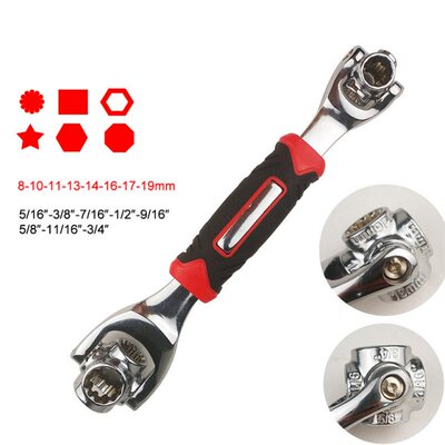 48 in1 Multipurpose Bolt Wrench 360 Degree 6-Point Universi