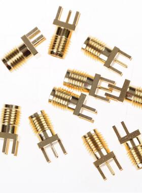 10PCS SMA female PCB Edge Mount RF Solder Adapters 0.062'