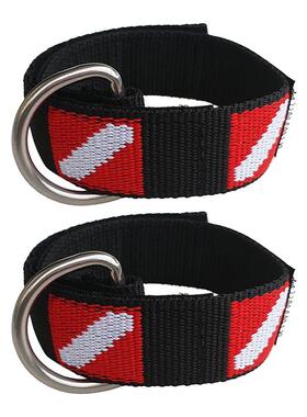 2pcs Scuba Dvng Equpment Lanyard Wrst Loop Band wth D