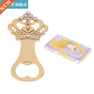 1pc Bottle Opener Alloy Rhinestone Crown Decor Bottl