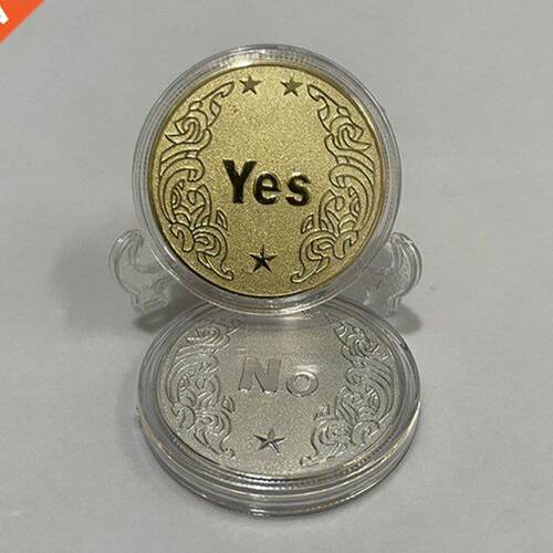 2021 New 1PC Creative Alloy Coin Collectile Great Gift Yes