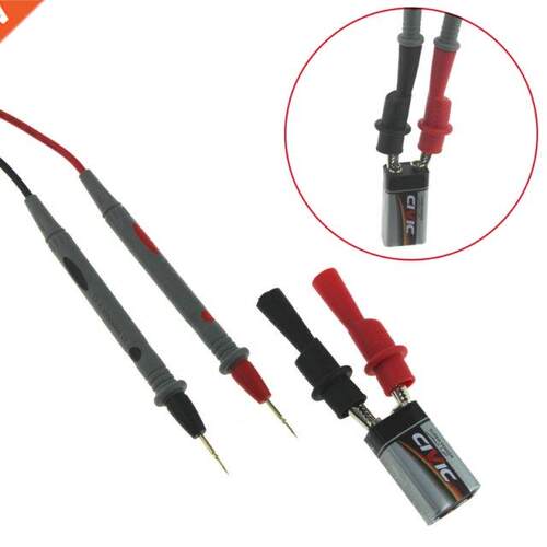 1000V 20A Probe Test Lead + Alligator Clips Clamp Cable Digi