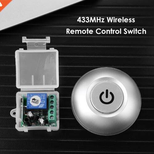 433MHz Wireless Remote Control Switch 12V 1CH Relay Receiver