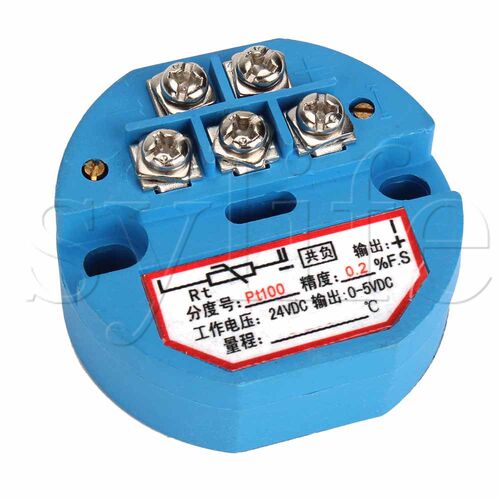 PT100 Temperature Sensor Transmitter 0-500 Celsius Output 0-