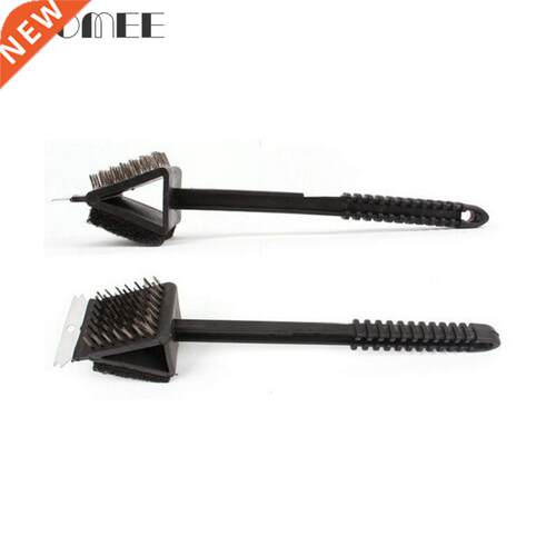 Multifuction Non-stick Copper Wire BBQ Grill Brush Long Hand