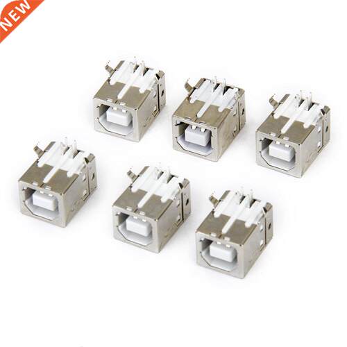 Lot of 6pcs USB Connector socket Type B Female Rght Angle