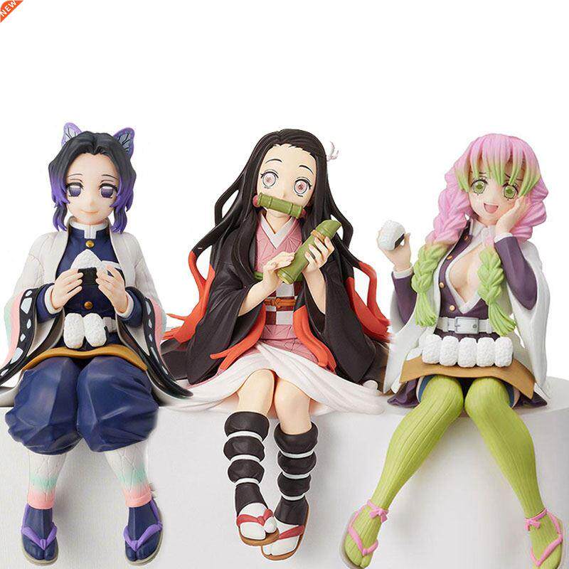 Anime Demon Slayer PVC Action Figure Nezuko Tanjirou Shinobu - 实物图