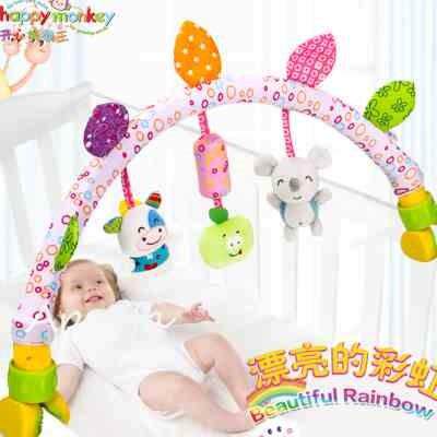 Baby Musical Mobile Toys for Bed/Crib/Stroller Plush Baby Ra