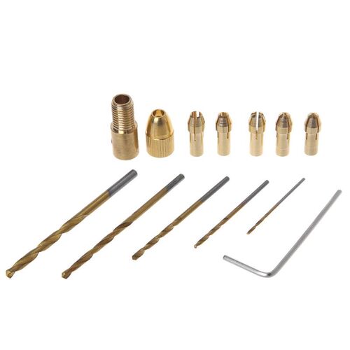 12Pcs 0.5-3mm Electric Hand Press Drilling Micro Twist Drill