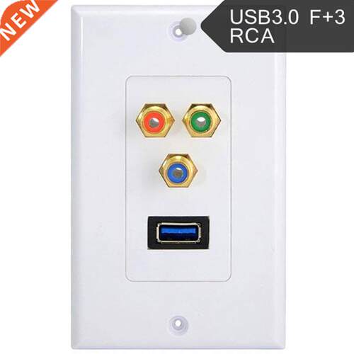 USB .0 Component RCA Phono Female Socket AV Audio Video Ou