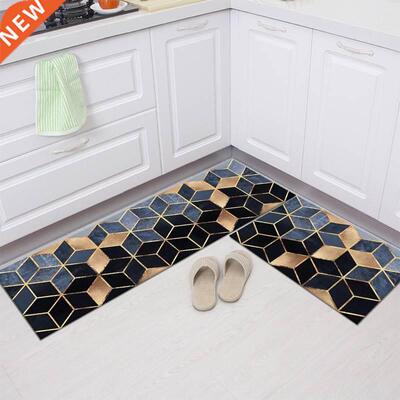 Geometry Waterproof Oilproof Kitchen Mat Antislip Bath Mat S