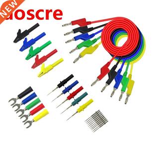 Stackable 4mm Banana Plugs Copper Test Lead Kit for Multimet