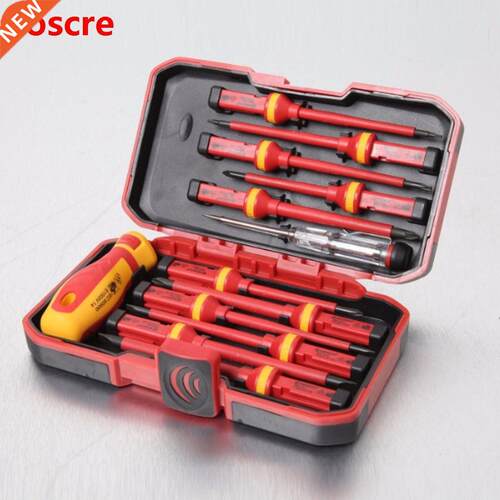 13pcs Pro Electricians Insulated Electrical Hand Screwdriver