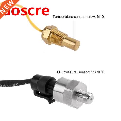 4 in 1 LCD Car Digital ALARM Gauge Voltmeter Oil Pressure Fu