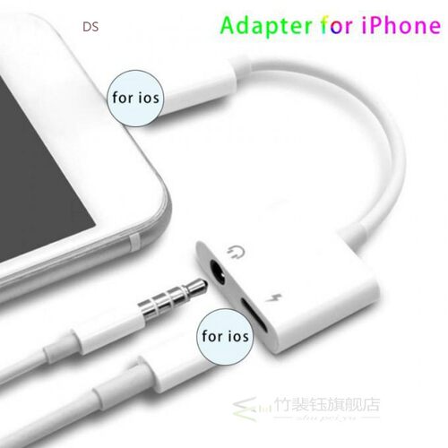 2 in 1 Adapter For iPhone XS MAX XR X 7 8 Plus iPhone X/11/8