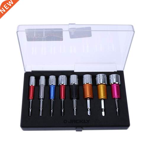 8pcs Cover Socket Safe AD Extension Bar With Steel Bead Colo