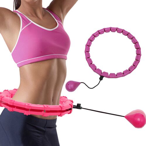 24 Sections Adjust Fitness Hoop Detachable Women Sport Hoops