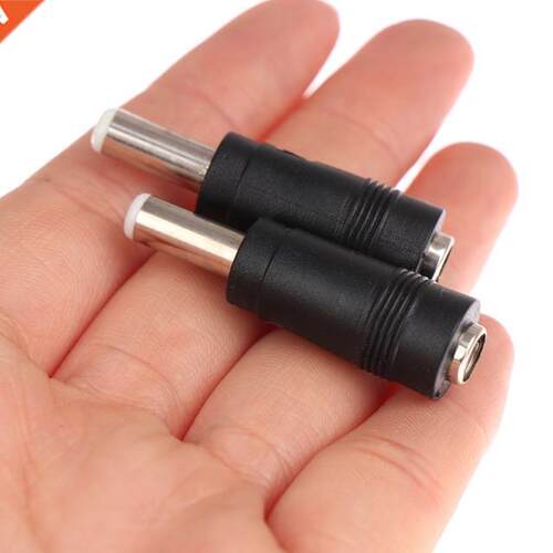 2Pcs DC Converter Head DC 5.5 * 2.1 Female To 5.5 * 2.5 Male